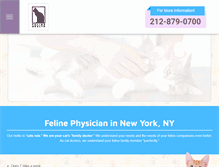 Tablet Screenshot of felinehealthnyc.com